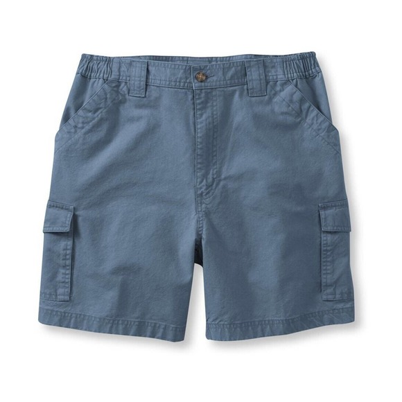 NWT L.L. Bean Mens Tropical Weight Cargo‎ Shorts Size 44 Comfort Waist Blue - Picture 1 of 7